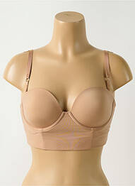 Sutien efect material satinat top sutien modelat piele WACOAL femme