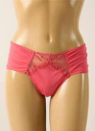 Tanga efect material satinat roz LEJABY femme