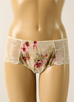 Shorty efect material satinat bej WACOAL femeie