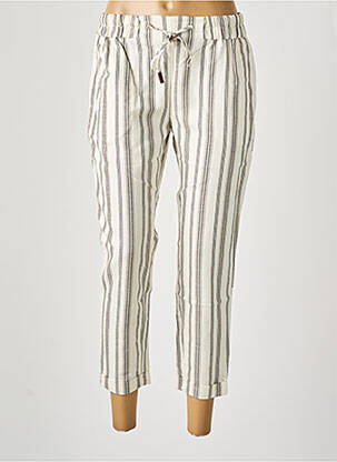 Pantalon 7/8 talie elastică bej SALSA femeie