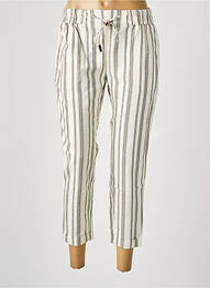 Pantalon 7/8 talie elastică bej SALSA femeie