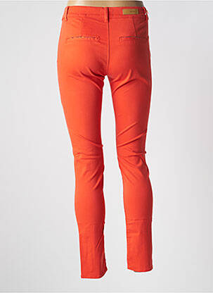 Pantalon chino talie joasă talie joasă portocalie HAPPY femeie