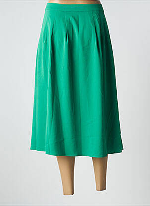 Fustă midi talie cu cleme verde MOLLY BRACKEN femeie