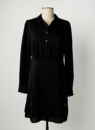Rochie scurtă croială evazată mâneci lungi negru LPB femeie