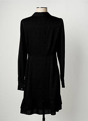Rochie scurtă croială evazată mâneci lungi negru LPB femeie