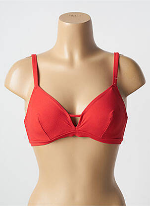 Sutien de costum de baie top triunghiuri top triunghiuri roșu SIMONE PERELE femeie