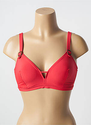 Sutien de costum de baie top triunghiuri top triunghiuri roșu SIMONE PERELE femeie