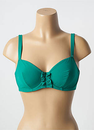 Sutien de costum de baie sutien cupe întregi cu decolteu înalt sutien cupe întregi cu decolteu înalt verde SIMONE PERELE femeie