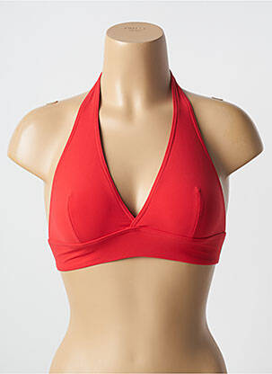 Sutien de costum de baie top triunghiuri top triunghiuri roșu SIMONE PERELE femeie