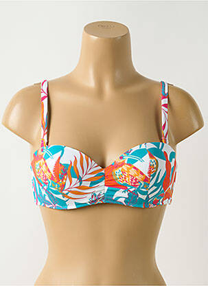 Sutien de costum de baie elasticitate top sutien push-up alb SIMONE PERELE femeie