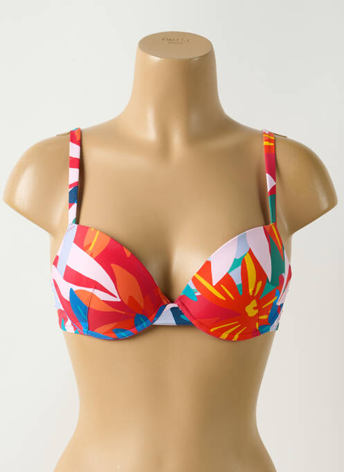 Sutien de costum de baie elasticitate top sutien modelat roșu SIMONE PERELE femme