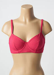Sutien de costum de baie elasticitate sutien cupe întregi cu decolteu înalt roz SIMONE PERELE femme