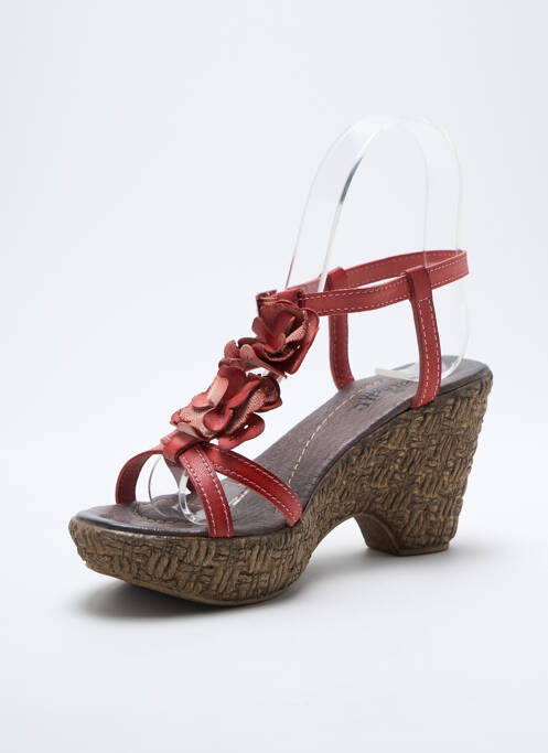 Sandale/Pantofi decupați roșu SANTAFE femeie