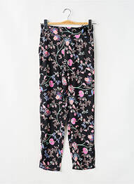 Pantalon drept țesătură poplin talie înaltă negru STREET ONE femme