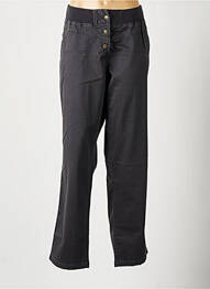 Pantalon drept țesătură poplin mărime normală gri LUCCHINI femme