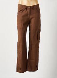 Pantalon cargo croială dreaptă mărime normală maro JOST femeie