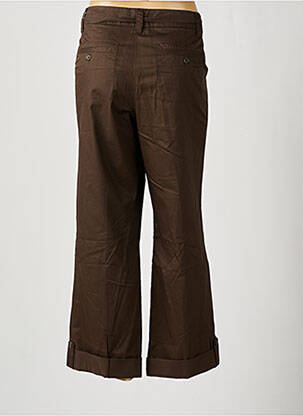 Pantalon drept talie cu cleme mărime normală maro MEXX femeie