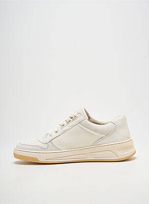 Adidași material neted toc de 4 la 6 cm alb BRONX femeie