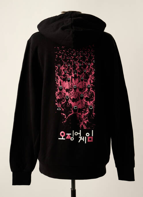 Hanorac cu glugă negru TEALER bărbat