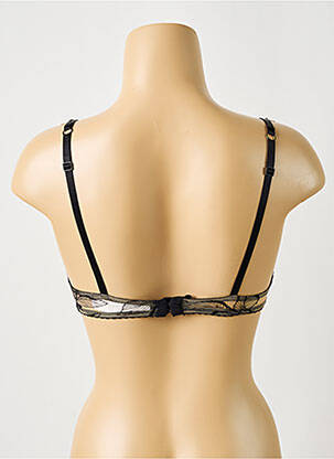 Sutien efect material satinat sutien balconet cu decolteu înalt negru AUBADE femeie