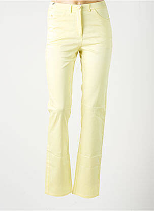 Pantalon slim galben PAZ TORRAS femeie