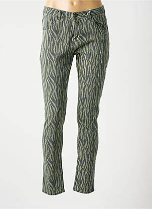 Blugi skinny elasticitate talie joasă verde GARCIA femeie