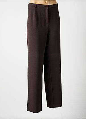 Pantalon drept țesătură crep mărime normală maro LEWINGER femeie