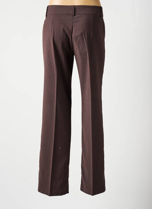 Pantalon drept maro S.C FASHION femeie