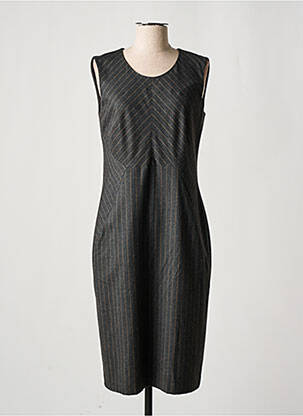 Rochie midi fără mâneci fără mâneci gri OLSEN femeie