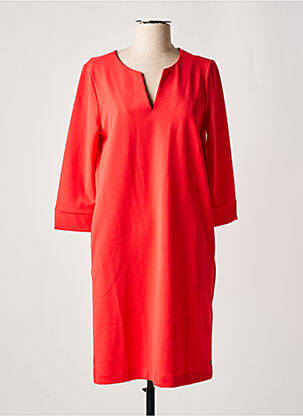 Rochie midi mâneci 3/4 mâneci 3/4 roșu GARCIA femeie