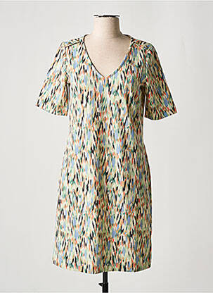 Rochie scurtă mâneci scurte mâneci scurte verde GARCIA femeie