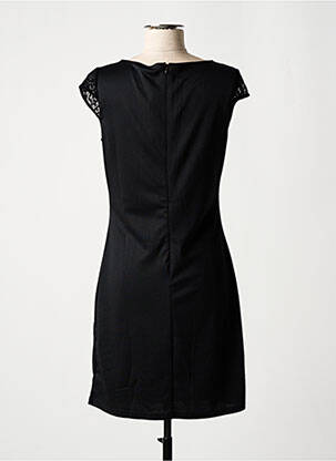 Rochie scurtă închidere cu fermoar la spate mâneci scurte negru SMASH WEAR femeie