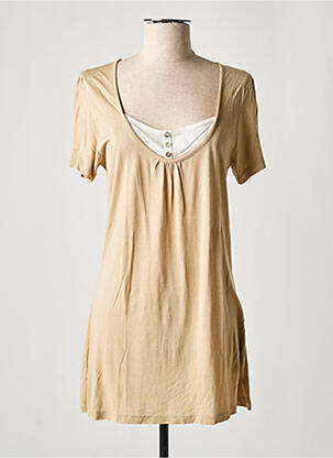 Tunică mâneci scurte bej LEWINGER femeie