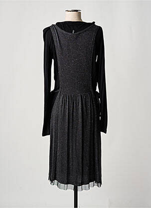 Rochie midi mâneci lungi mâneci lungi gri DDP femeie