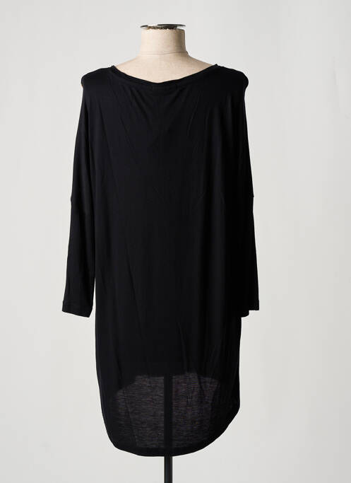 Tunică mâneci lungi negru DESIGUAL femeie