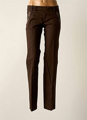 Pantalon chino talie joasă talie joasă maro MEXX femeie