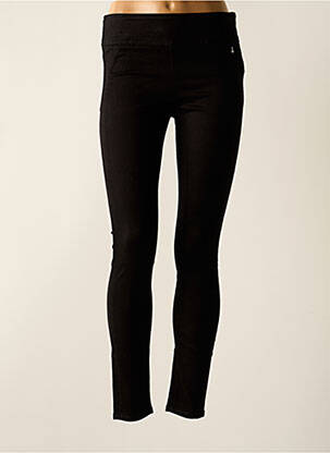 Jegging țesătură poplin talie înaltă negru STREET ONE femeie