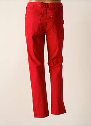 Pantalon slim talie joasă talie joasă roșu DDP femeie