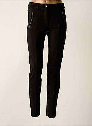 Pantalon slim conic talie înaltă negru OLSEN femeie