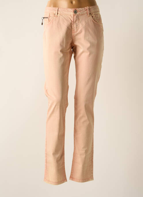 Pantalon slim roz GARCIA femeie