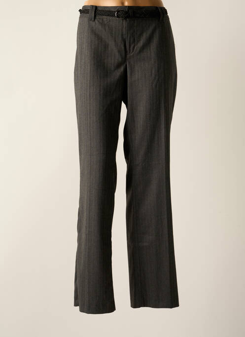 Pantalon drept închidere cu fermoar sub clapetă cu cârlig mărime normală gri MEXX femme