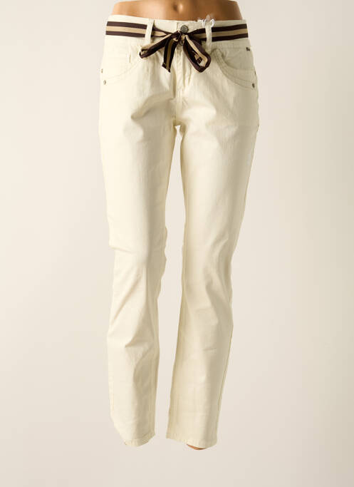 Pantalon slim bej BROADWAY femeie