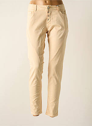 Pantalon slim buzunare bej BROADWAY femeie