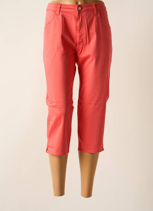 Pantalon trei sferturi buzunare roșu KANOPE femme