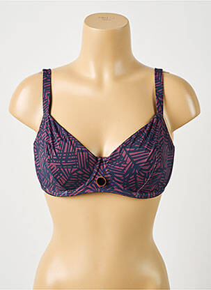 Sutien de costum de baie elasticitate sutien cupe întregi cu decolteu înalt violet SIMONE PERELE femeie