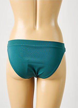 Chiloți de baie efect material satinat bikini verde SIMONE PERELE femeie