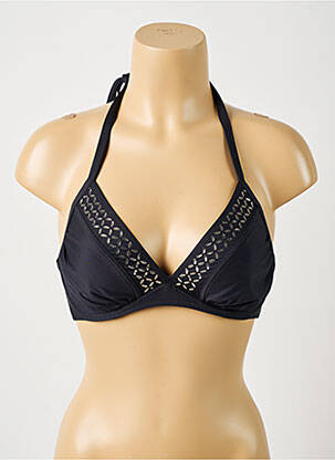 Sutien de costum de baie elasticitate sutien cupe întregi cu decolteu înalt negru ANTIGEL femme