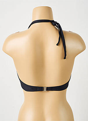 Sutien de costum de baie elasticitate sutien cupe întregi cu decolteu înalt negru ANTIGEL femeie