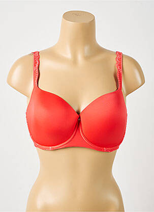 Sutien efect material satinat top sutien modelat portocalie AUBADE femeie