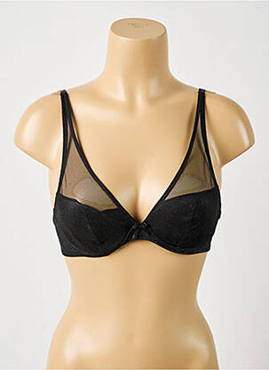 Sutien efect material satinat top sutien modelat negru AUBADE femeie